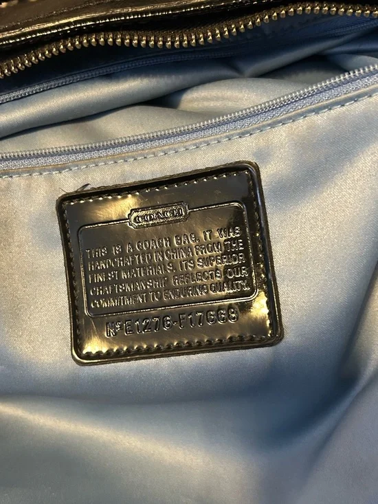 COACH Black Quilted Logo Tote Bag - Project Purse - Picture 6 of 8